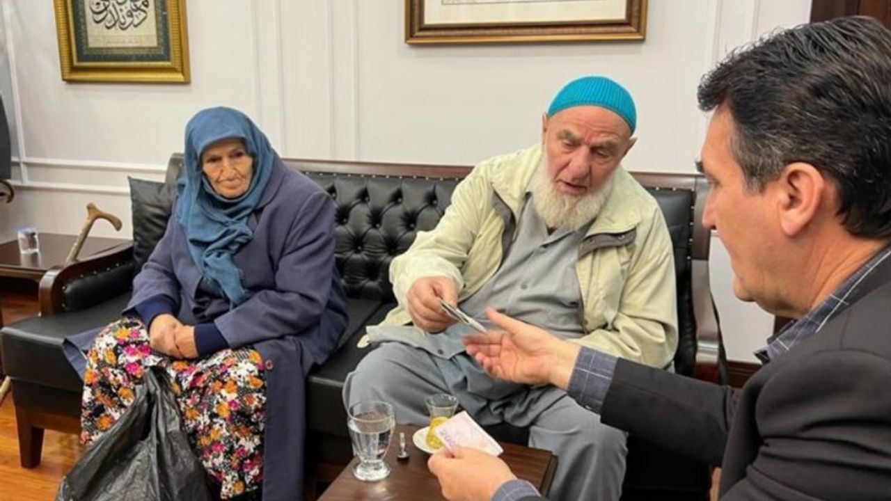 Bursa Osmangazi'deki yaşlı çiftin duygulandıran yardımı